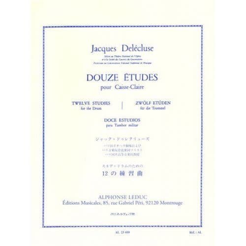 LEDUC DELECLUSE JACQUES - 12 ETUDES POUR CAISSE-CLAIRE