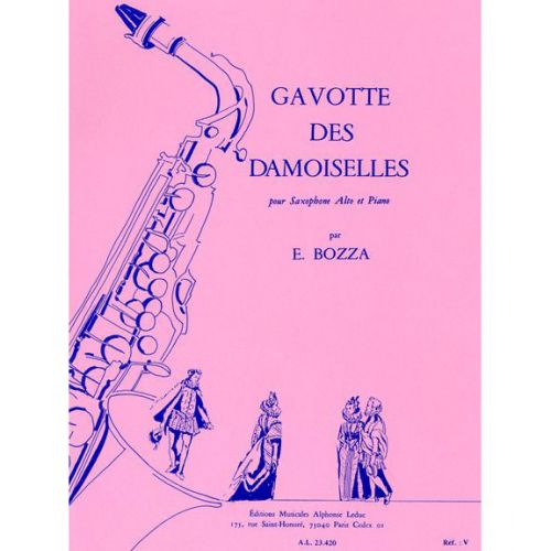 BOZZA E. - GAVOTTE DES DEMOISELLES - SAXOPHONE MIb ET PIANO 