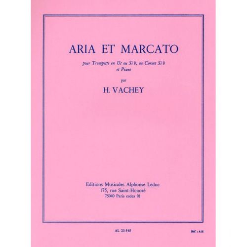 LEDUC VACHEY HENRI - ARIA ET MARCATO - TROMPETTE & PIANO
