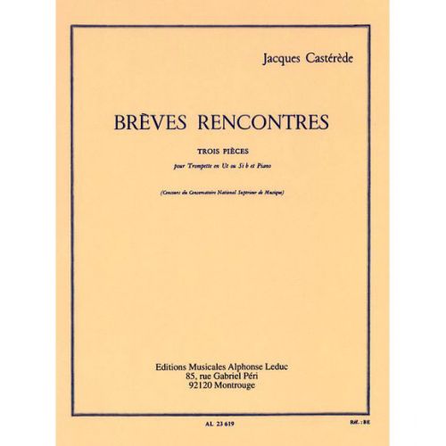 LEDUC CASTEREDE - BREVES RENCONTRES - TROMPETTE ET PIANO