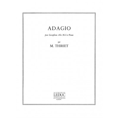 THIRIET MAURICE - ADAGIO - SAXOPHONE ALTO & PIANO