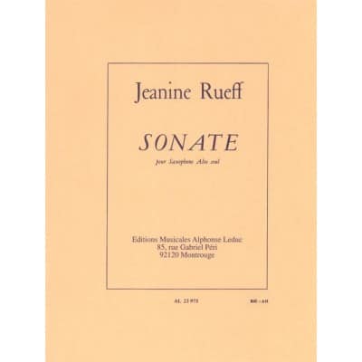 RUEFF JEANINE - SONATE POUR SAXOPHONE SEUL