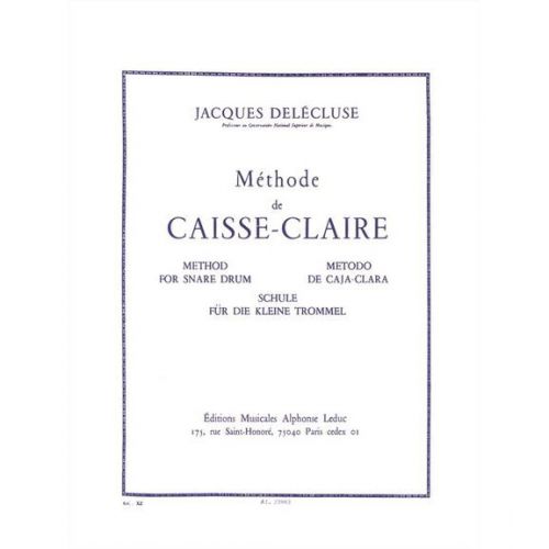 DELECLUSE JACQUES - METHODE DE CAISSE-CLAIRE