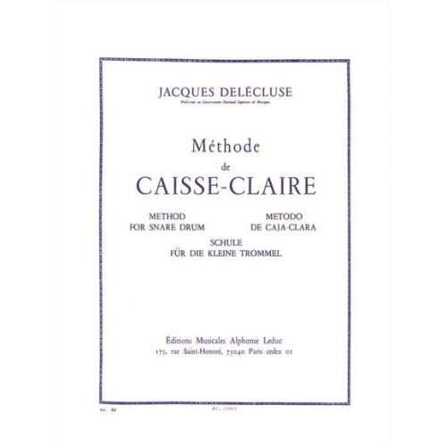 LEDUC Delecluse Jacques - Methode De CAISSE-claire