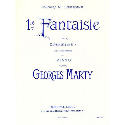 LEDUC MARTY - FANTAISIE N01 - CLARINETTE ET PIANO 