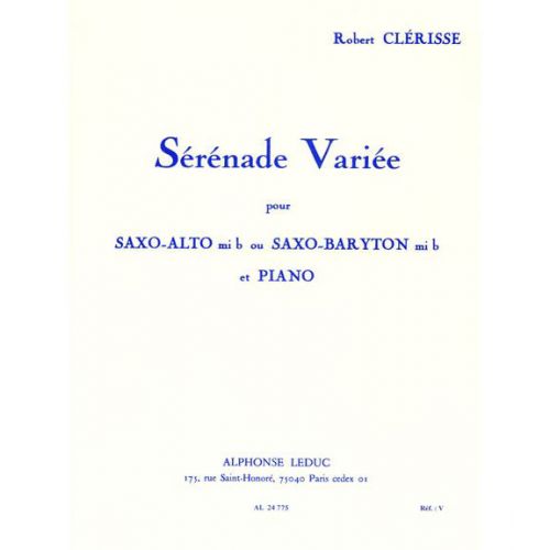 Clerisse Robert - Serenade Variee - Saxophone & Piano