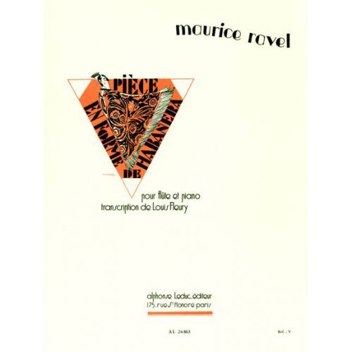 LEDUC Ravel M. - Piece En Forme De Habanera - Flute et Piano