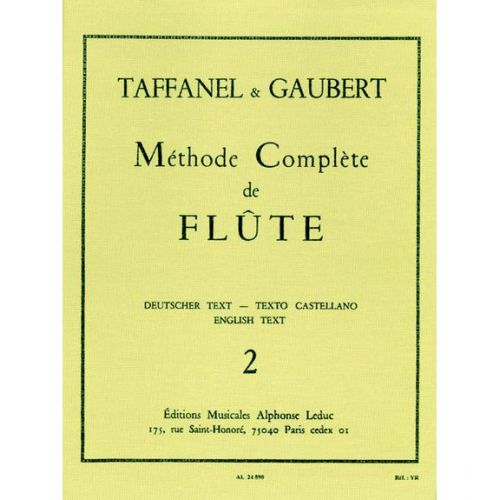 Gaubert / Taffanel - Methode De Flute Traversiere Vol. 2
