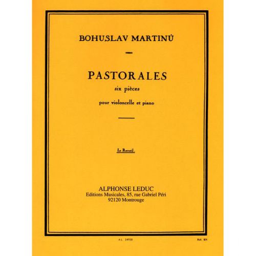 MARTINU BOHUSLAV - PASTORALES - VIOLONCELLE & PIANO