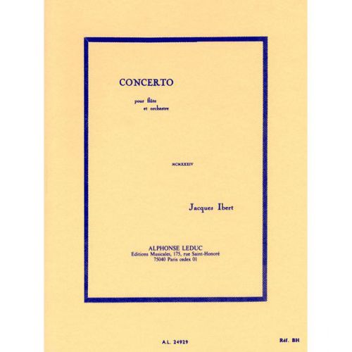 IBERT J. - CONCERTO POUR FLUTE - CONDUCTEUR DE POCHE 