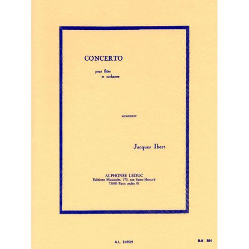 LEDUC Ibert J. - Concerto Pour Flute - Conducteur De Poche