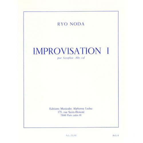 LEDUC NODA RYO - IMPROVISATION 1 - SAXOPHONE ALTO SEUL