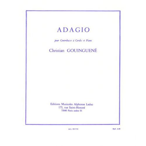 LEDUC GOUINGUENE - ADAGIO - CONTREBASSE ET PIANO