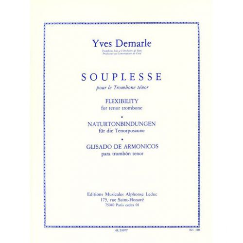 DEMARLE Y. - SOUPLESSE - TROMBONE