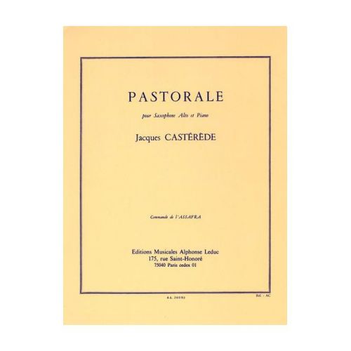 CASTEREDE JACQUES - PASTORALE - SAXOPHONE & PIANO