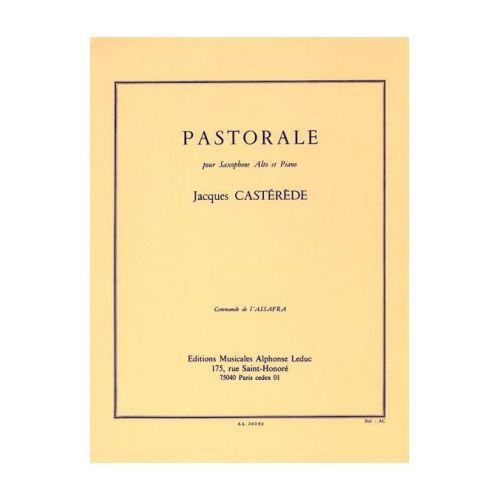 LEDUC Casterede Jacques - Pastorale - Saxophone & Piano