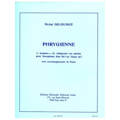 DELGIUDICE MICHEL - PHRYGIENNE - SAXOPHONE & PIANO