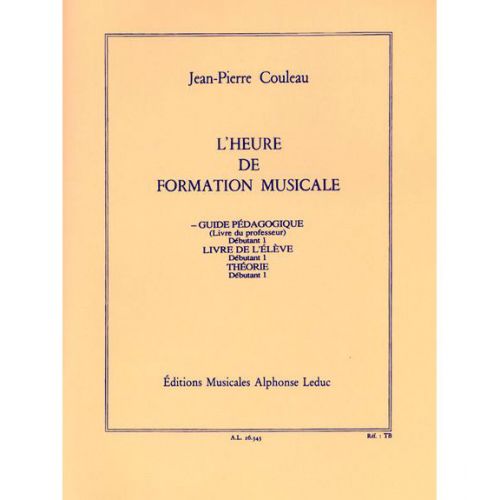 COULEAU JEAN-PIERRE - L'HEURE DE FORMATION MUSICALE D1 (PROFESSEUR)