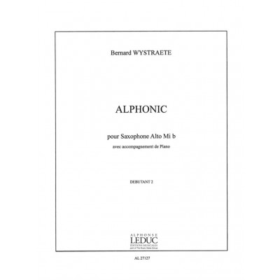 WYSTRAETE BERNARD - ALPHONIC - SAXOPHONE & PIANO