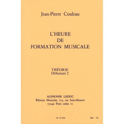 COULEAU JEAN-PIERRE - L'HEURE DE FORMATION MUSICALE D2 THEORIE