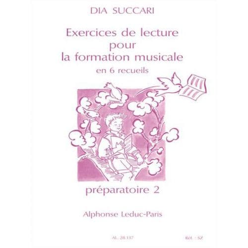 LEDUC SUCCARI DIA - EXERCICES DE LECTURE POUR LA FORMATION MUSICALE (PREPARATOIRE 2)