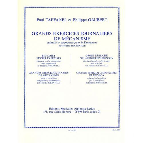 LEDUC Taffanel/gaubert - Grands Exercices Journaliers - Saxophone