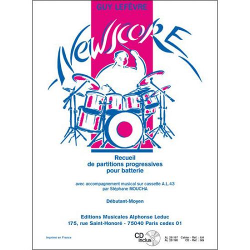 LEDUC Lefebvre - Newscore (DEBUTANT-moyen) - Batterie + CD