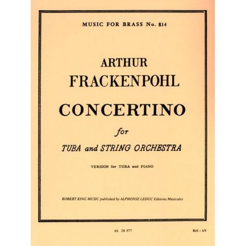 FRACKENPOHL ARTHUR - CONCERTINO - TUBA & PIANO 