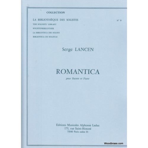 LANCEN S. - ROMANTICA - BASSON ET PIANO