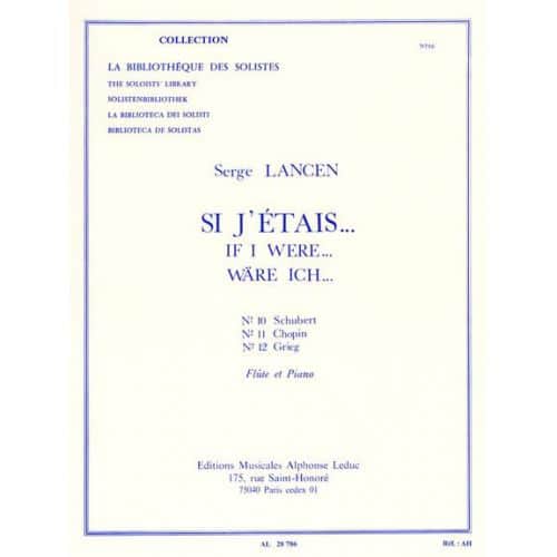 LANCEN S. - SI J'ETAIS - FLUTE ET PIANO