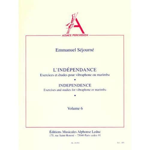  Independance Pour Vibraphone Ou Marimba (vol. 6)