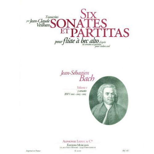LEDUC Bach JS / Veilhan - 6 Sonates et Partitas Vol.1 - FLB Alto