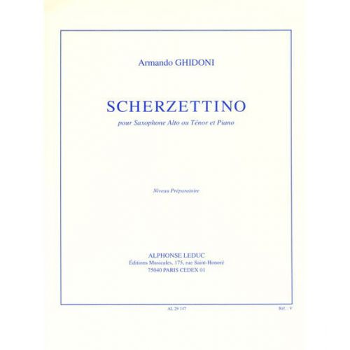 GHIDONI ARMANDO - SCHERZETTINO - SAXOPHONE & PIANO