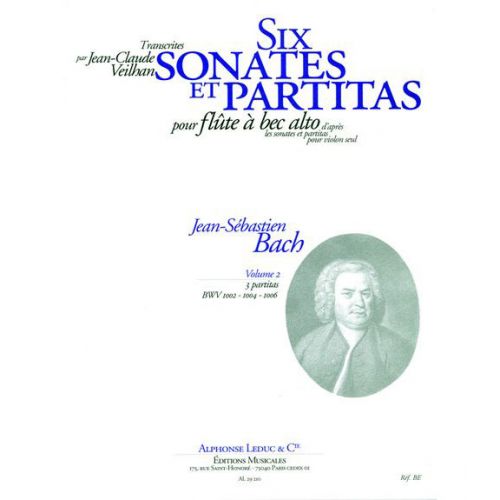 LEDUC Bach JS / Veilhan - 6 Sonates et Partitas Vol.2 - FLB Alto