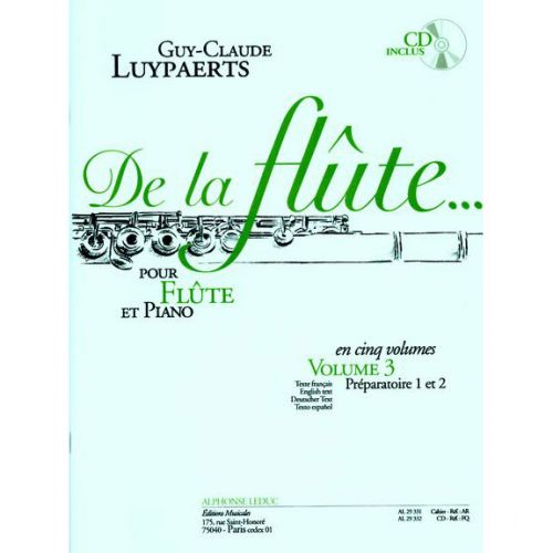 Partitions classique LEDUC BOURDIN R LA CHANSON DE PAN FLUTE SOLO Fl/ûte traversi/ère