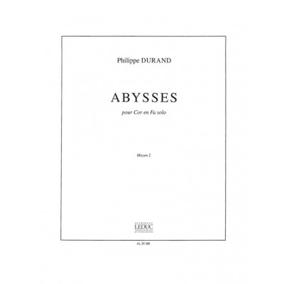 DURAND PHILIPPE - ABYSSES - COR SOLO