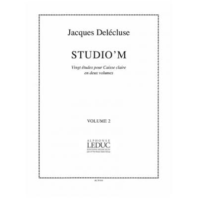 DELECLUSE JACQUES - STUDIO'M VOL.2 - 20 ETUDES POUR CAISSE CLAIRE 