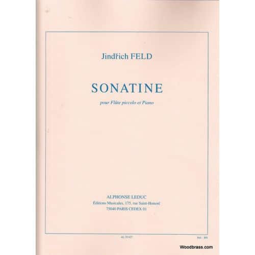 FELD J. - SONATINE POUR FLUTE PICCOLO ET PIANO