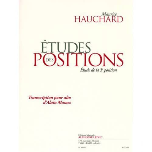 LEDUC HAUCHARD M. - ETUDE DE LA TROISIEME POSITION - ALTO 