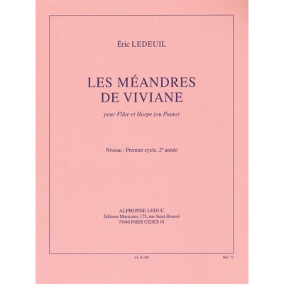 LEDUC LEDEUIL ERIC - LES MEANDRES DE VIVIANE - FLUTE & PIANO 