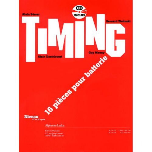 TIMING - 16 PIECES POUR BATTERIE AVEC CD