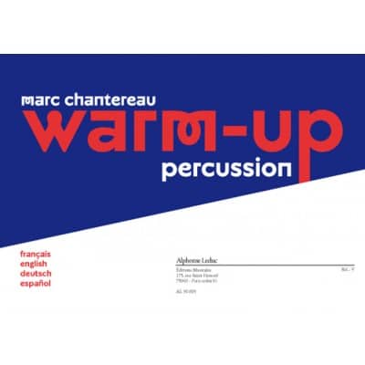 CHANTEREAU MARC - WARM-UP - PERCUSSION