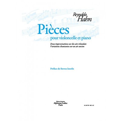 HAHN REYNALDO - PIECES POUR VIOLONCELLE & PIANO