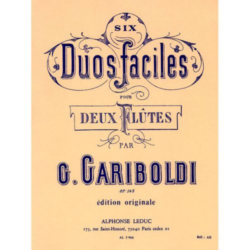 GARIBOLDI - 6 DUOS GRADUES POUR FLUTES