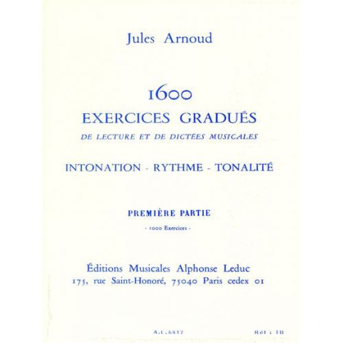 LEDUC ARNOUD J. - 1600 EXERCICES GRADUES ET DICTEES VOL.1