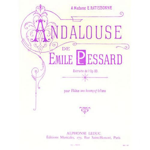 PESSARD E. - ANDALOUSE OP.20 - FLUTE ET PIANO 
