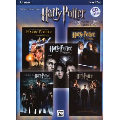 ALFRED PUBLISHING HARRY POTTER INSTRUMENTAL SOLOS MOVIES 1-5 + CD - CLARINETTE