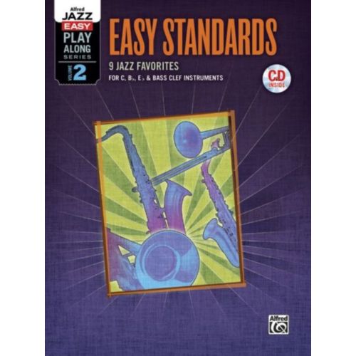 ALFRED JAZZ EASY PLAY-ALONG SERIES, VOL.2 - EASY STANDARDS + CD - TOUS INSTRUMENTS