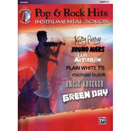ALFRED PUBLISHING POP & ROCK HITS INSTRUMENTAL SOLOS CLARINET + CD