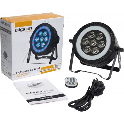 ALGAM LIGHTING PAR WASH 7X6W + LED RING